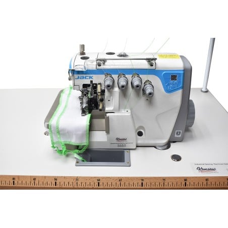 JACK E4 5Thread Overlock Direct Drive Industrial Sewing Machine with English table-top